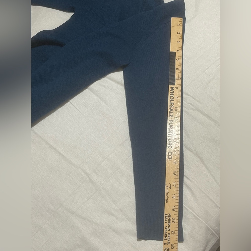Ginger Toby Cerulean Blue Long Sleeve Midi Sweater Dress - Picture 7 of 7